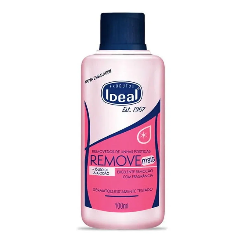 Removedor de Unhas Postiças Ideal Remove Mais 100 ml