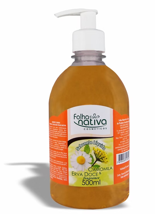 Sabonete Líquido Folha Nativa Camomila & Erva-Doce 500 ml