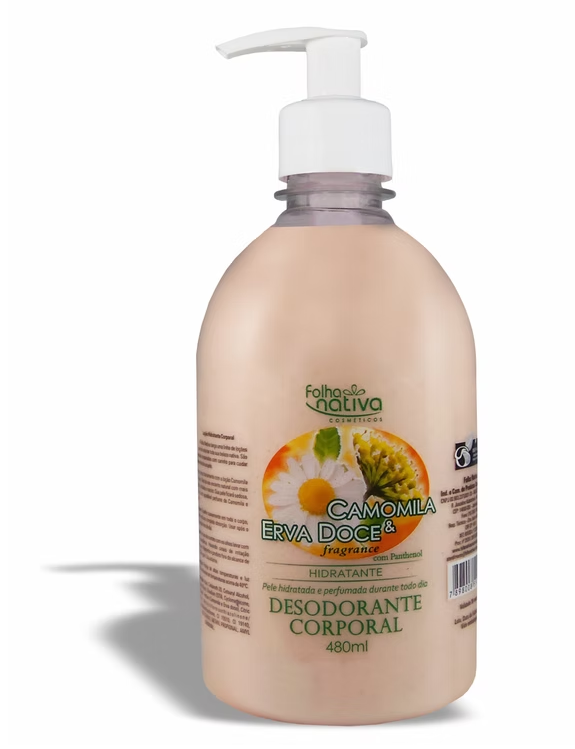 Loção Hidratante Corporal Folha Nativa Camomila & Erva-Doce 480 ml