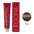 Coloração Igora Royal 7-4 Louro Bege Médio 60 g