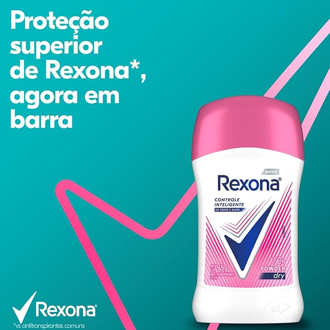Desodorante Antitranspirante Stick Rexona Powder Dry 45 g