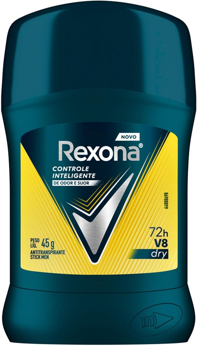 Desodorante Antitranspirante Stick Rexona Men V8 Dry 45 g