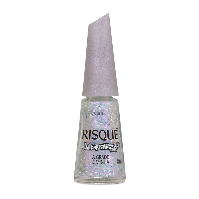 Esmalte Risqué Glitter Lollapalooza A Grade é Minha 8ml