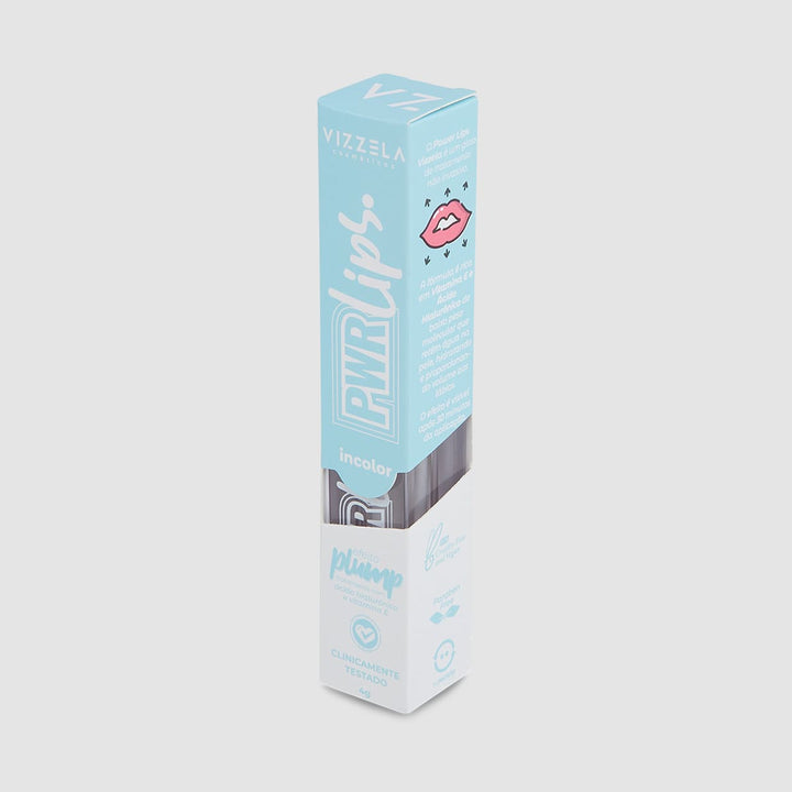 Gloss Labial Vizzela Power Lips Incolor 4g