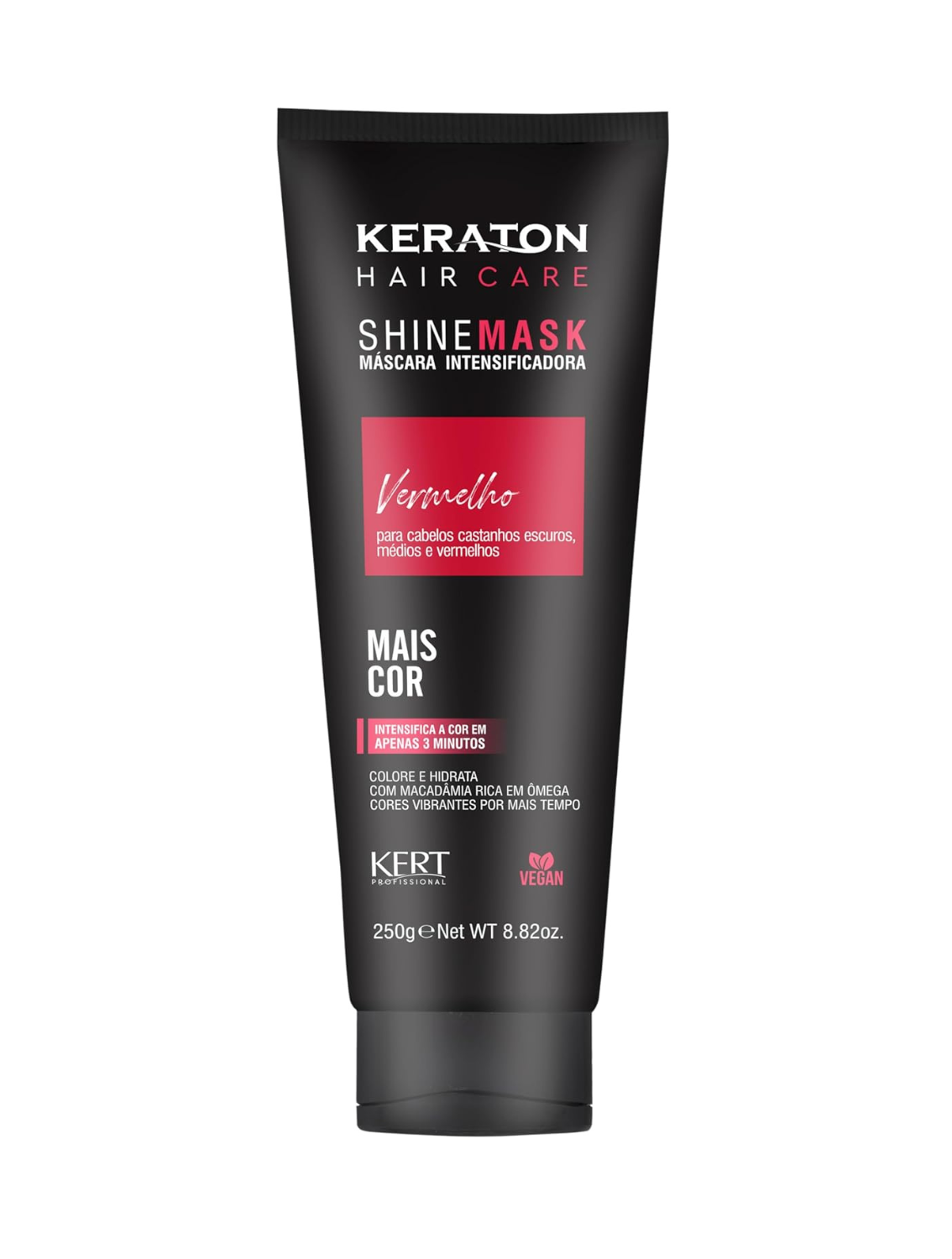 Máscara Tonalizante Keraton Shine Mask Vermelha 240 g