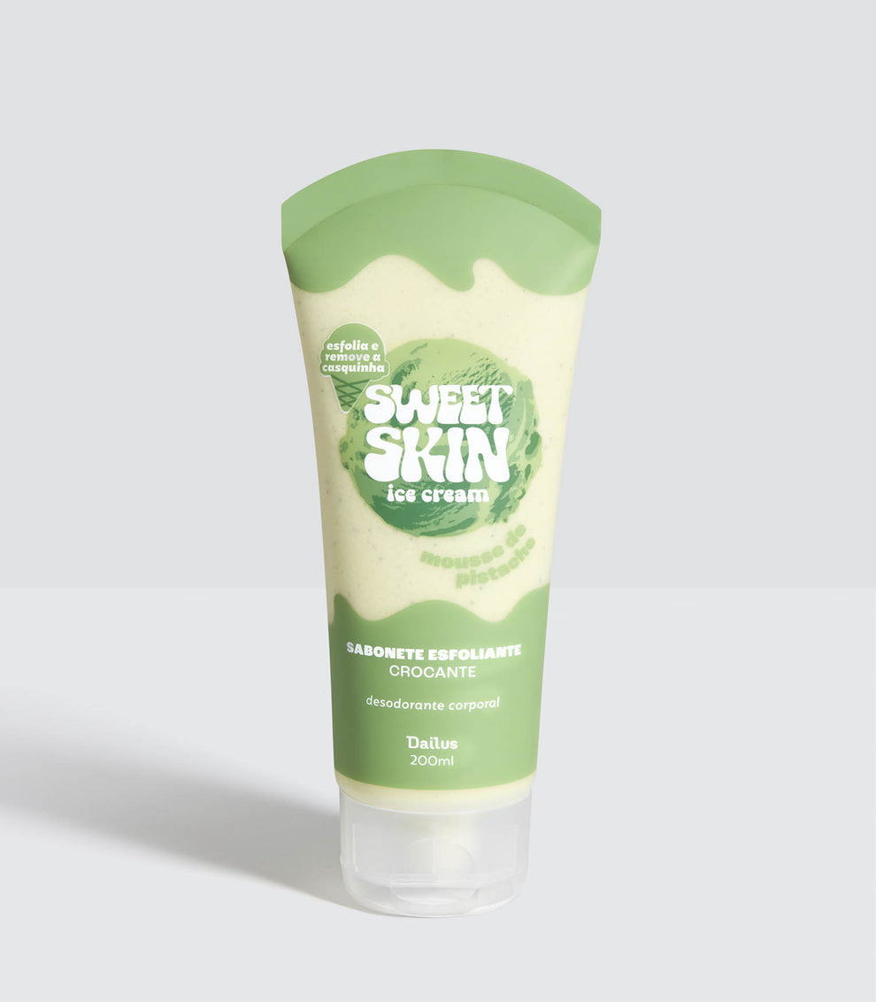 Sabonete Esfoliante Corporal Dailus Sweet Skin Mousse de Pistache 200 ml