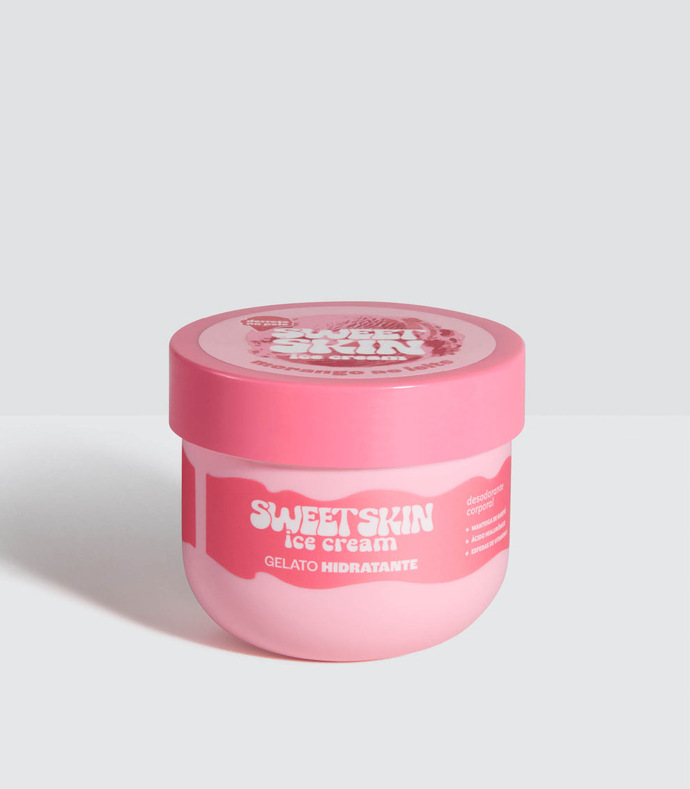 Hidratante Corporal Dailus Sweet Skin Gelato Morango ao Leite 200ml