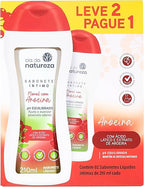 Kit Cia da Natureza Sabonete Íntimo Floral com Aroeira Leve 2 Pague 1 210ml