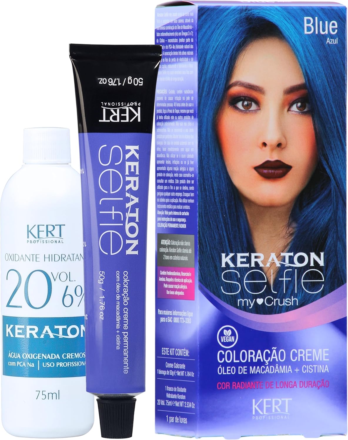 Coloração Keraton Selfie My Crush Azul