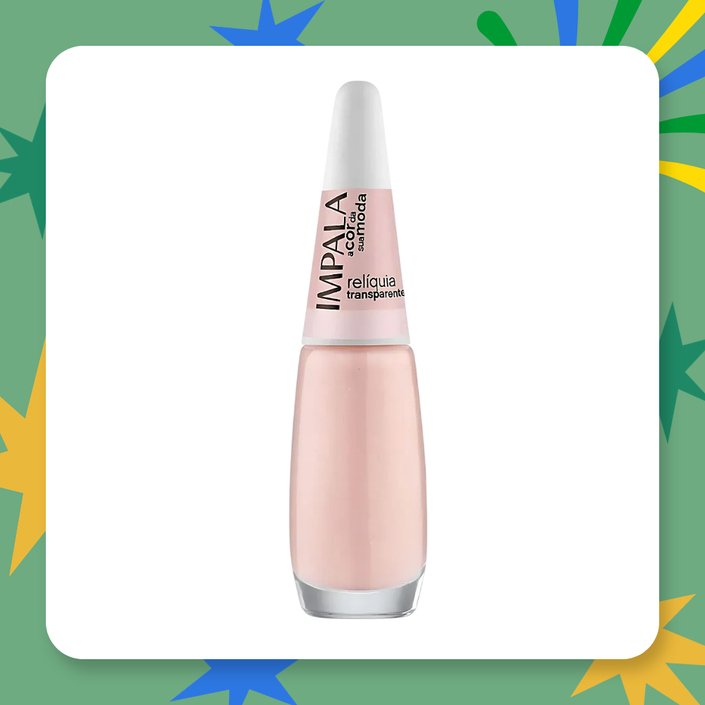 Esmalte Transparente Impala A Cor da Moda Relíquia 7,5ml