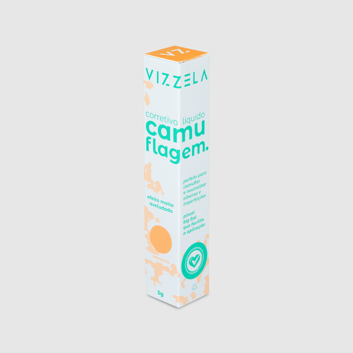 Corretivo Líquido Vizzela Camuflagem Amarelo 5g
