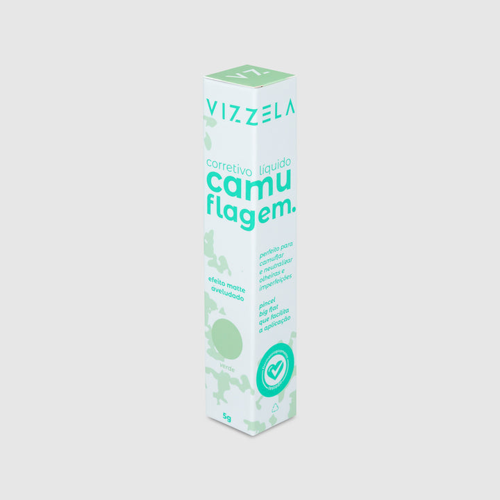 Corretivo Líquido Vizzela Camuflagem Verde 5g