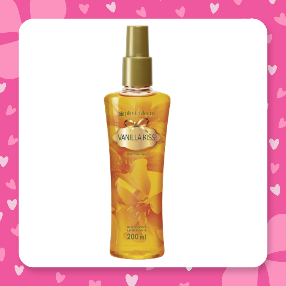 Perfume Feminino Deo Colônia Phyto Splash Phytoderm Vanilla Kiss 200 ml