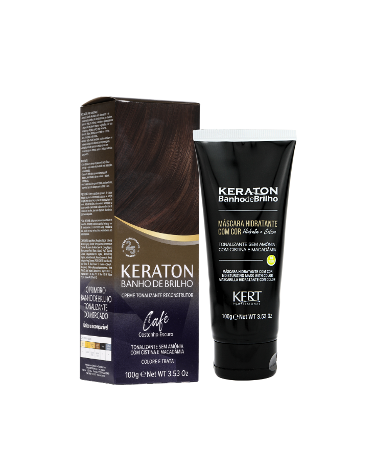 Tonalizante Keraton Banho de Brilho Café 100g
