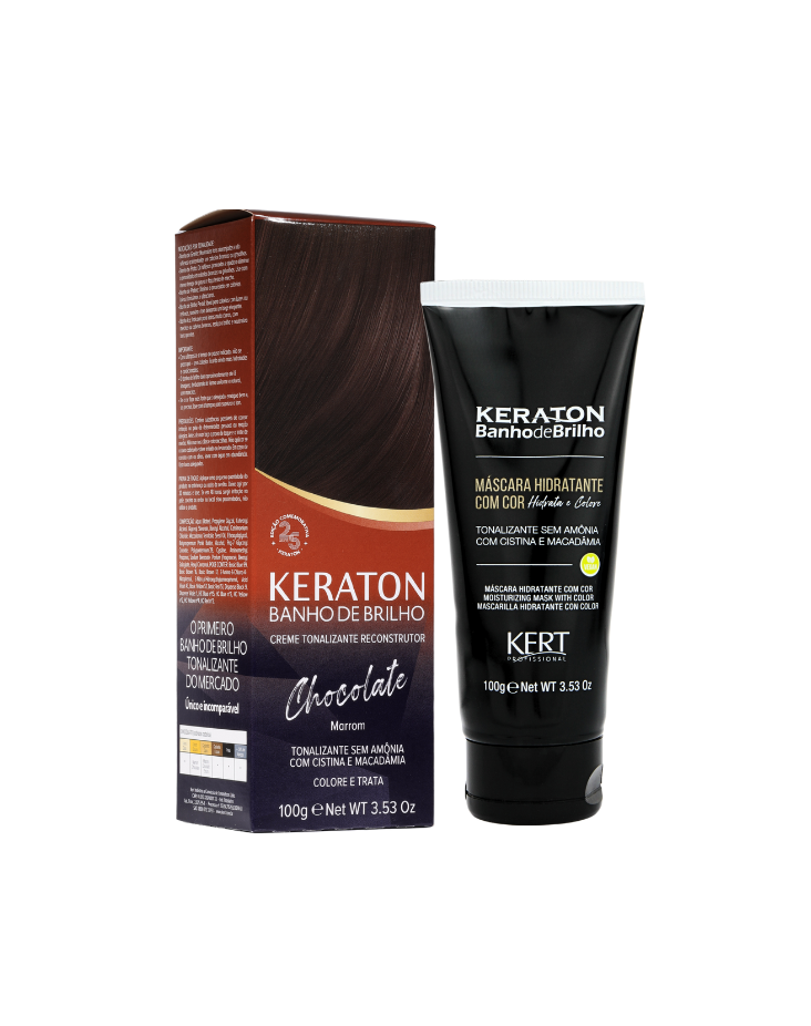 Tonalizante Keraton Banho de Brilho Chocolate 100g