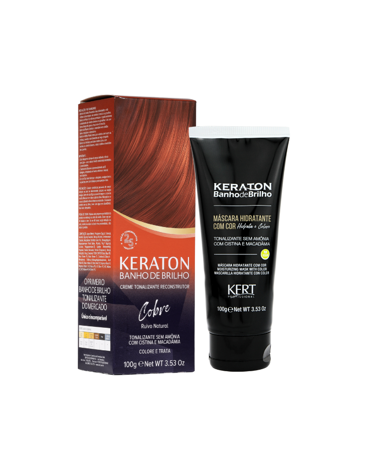 Tonalizante Keraton Banho de Brilho Cobre 100g