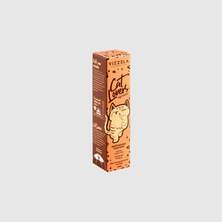 Delineador Vizzela Cat Lovers Marrom 4ml