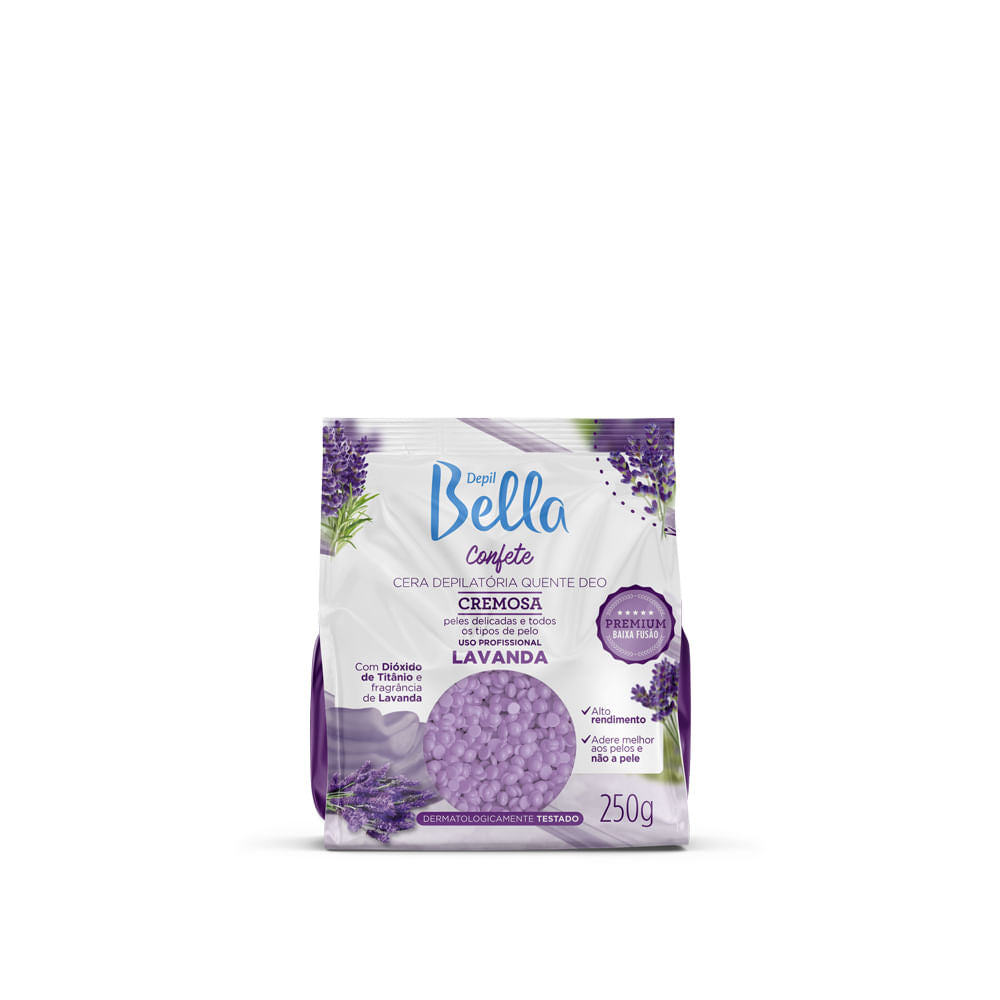 Cera Confete Depil Bella Lavanda 250g