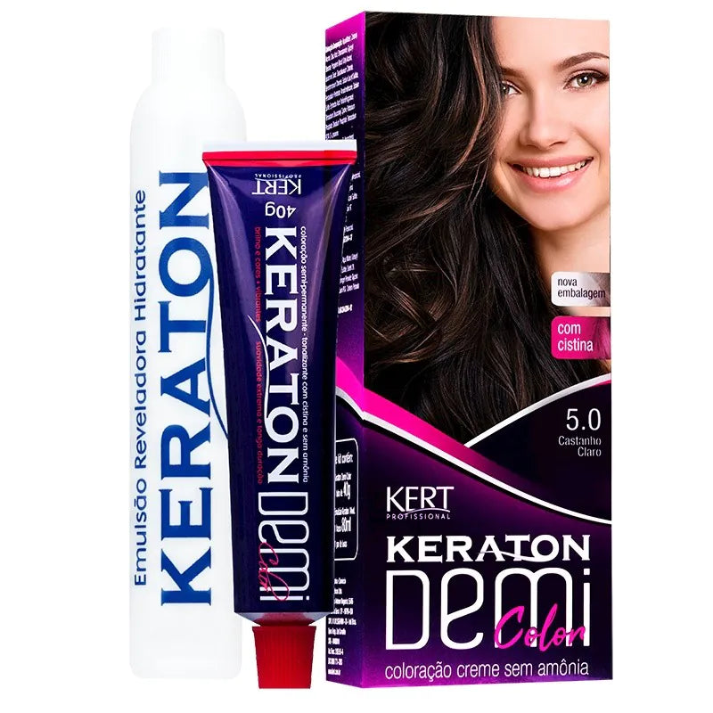Tonalizante Keraton Demi Color 5.0 Castanho Claro