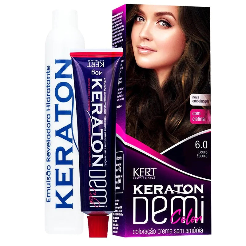 Tonalizante Keraton Demi Color 6.0 Louro Escuro