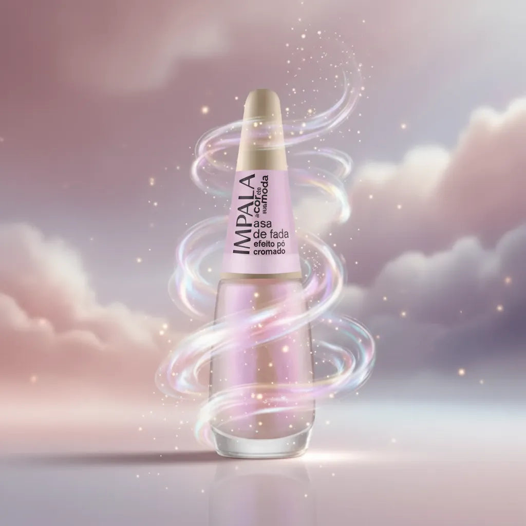 Esmalte Impala Efeito Pó Cromado A Cor Da Moda Asa de Fada 7,5ml