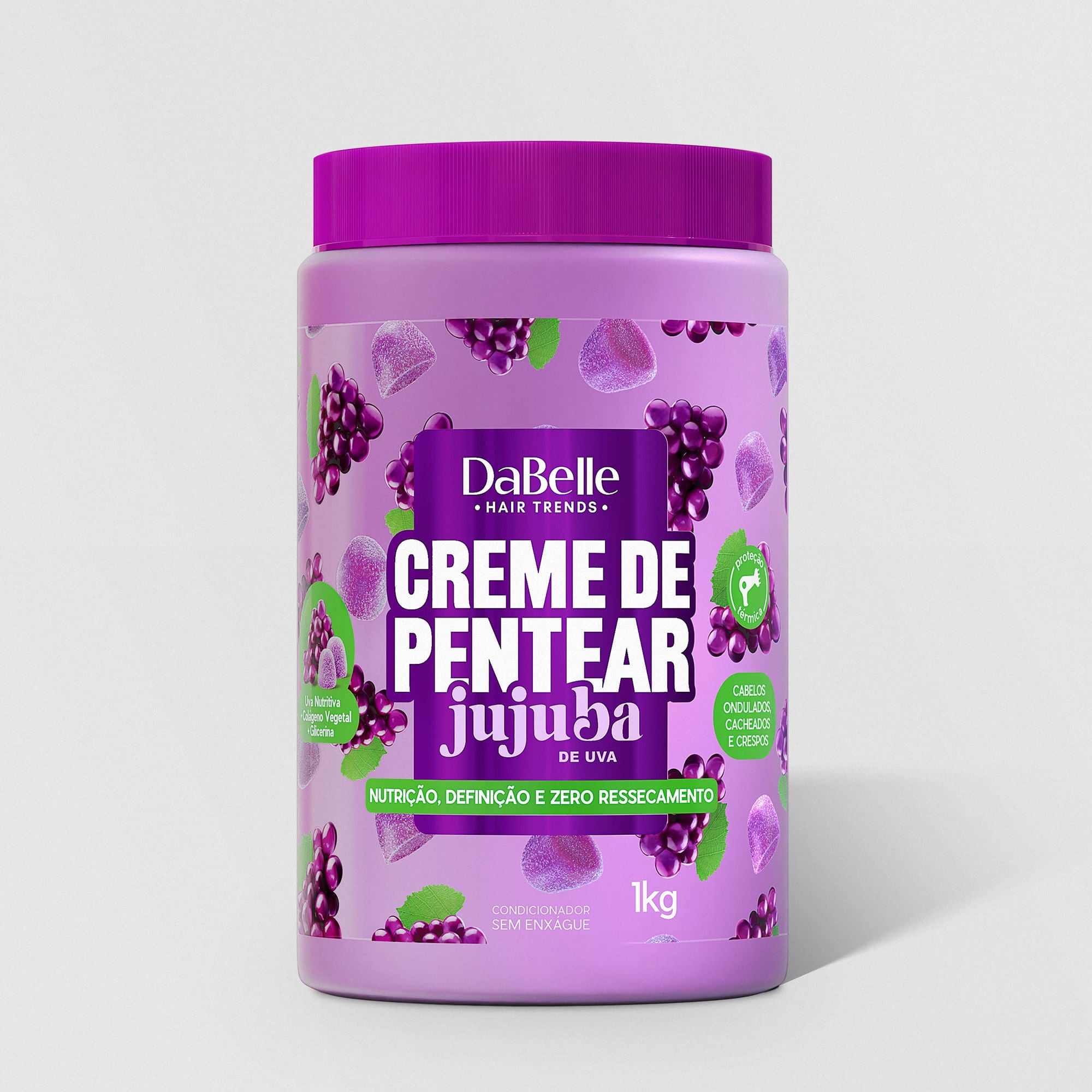 Creme para Pentear DaBelle Jujuba de Uva 1kg
