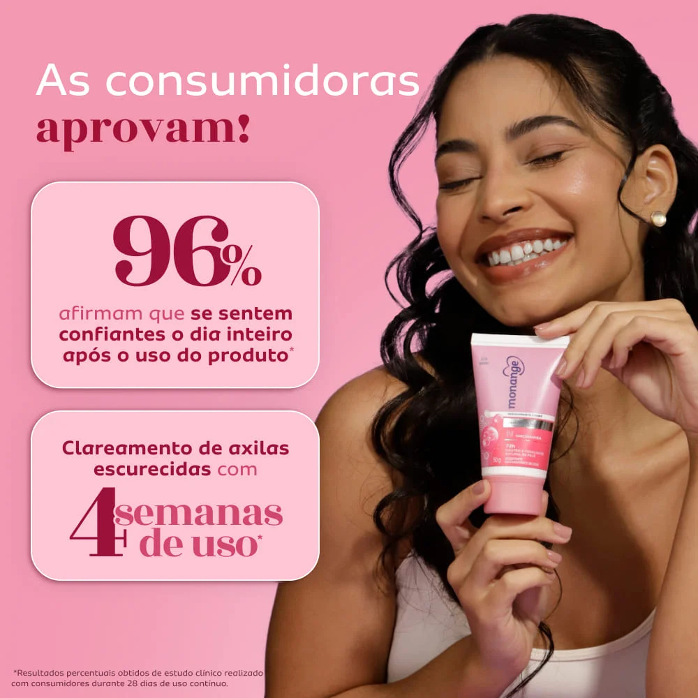 Desodorante Creme Antitranspirante Monange Uniformizador 50g