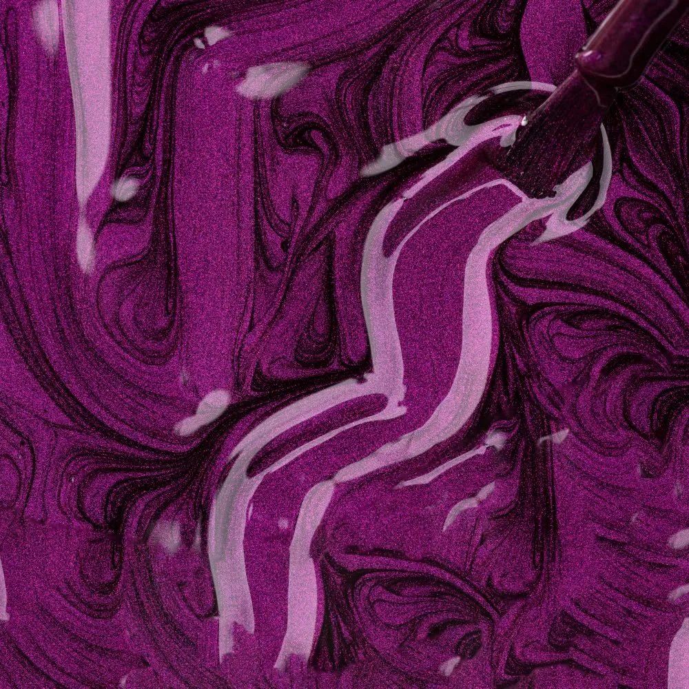 Esmalte Roxo Risqué Diamond Gel Cybercolors Metrópole Noturna Metálico 9,5 mL
