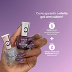 Top Coat Efeito Holográfico Risqué Diamond Gel Cybercolors Pixelizado 9,5 mL