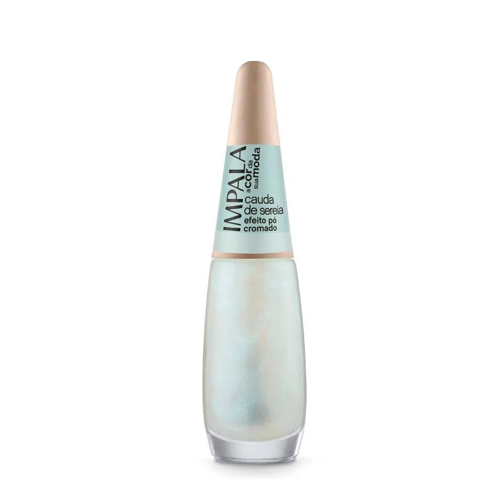 Esmalte Impala Efeito Pó Cromado A Cor da Sua Moda - Cauda de Sereia