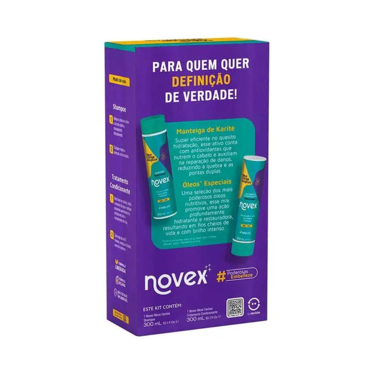 Kit Embelleze Vitay Novex Meus Cachos Shampoo + Condicionador