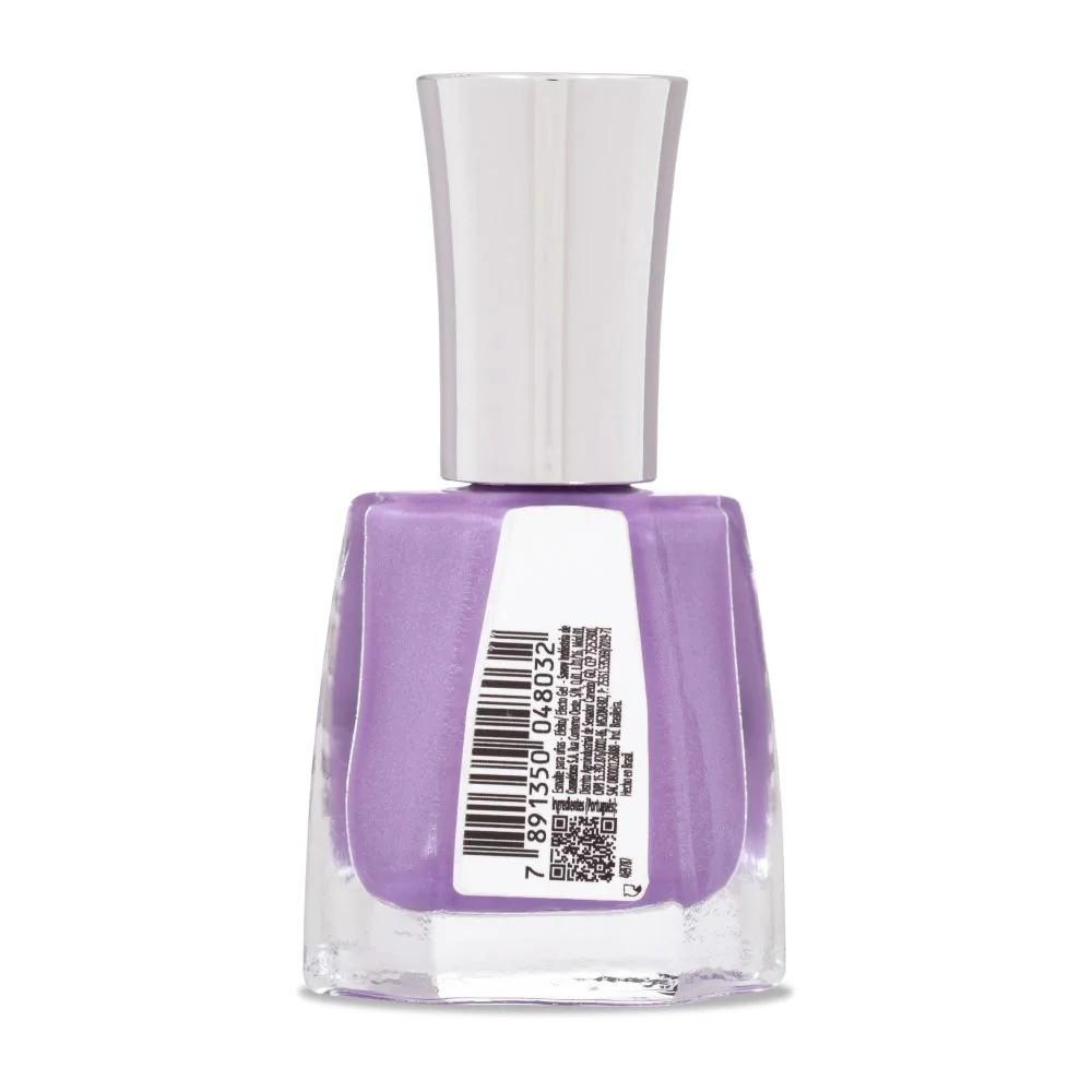 Esmalte Lilás Risqué Diamond Gel Cybercolors Euforia Lilás Metálico 9,5 mL