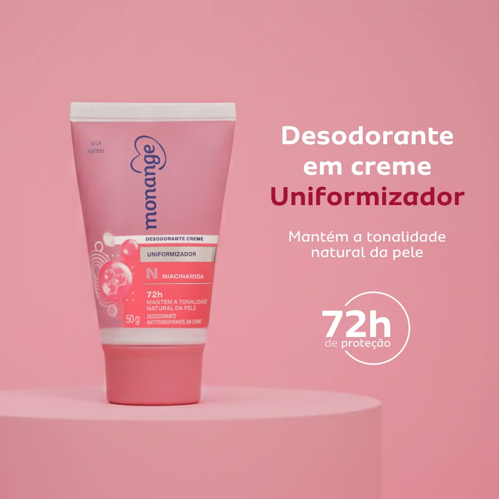 Desodorante Creme Antitranspirante Monange Uniformizador 50g