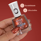 Esmalte Risque Diamond Gel Cybercolors Bronze 3000 9,5ml