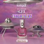 Esmalte Risque Diamond Gel Cybercolors Disco Voador 9,5ml