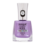Esmalte Lilás Risqué Diamond Gel Cybercolors Euforia Lilás Metálico 9,5 mL