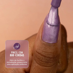 Esmalte Lilás Risqué Diamond Gel Cybercolors Euforia Lilás Metálico 9,5 mL