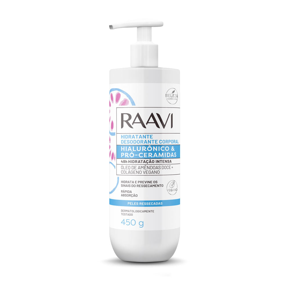 Hidratante Corporal Raavi Ácido Hialurônico 450g