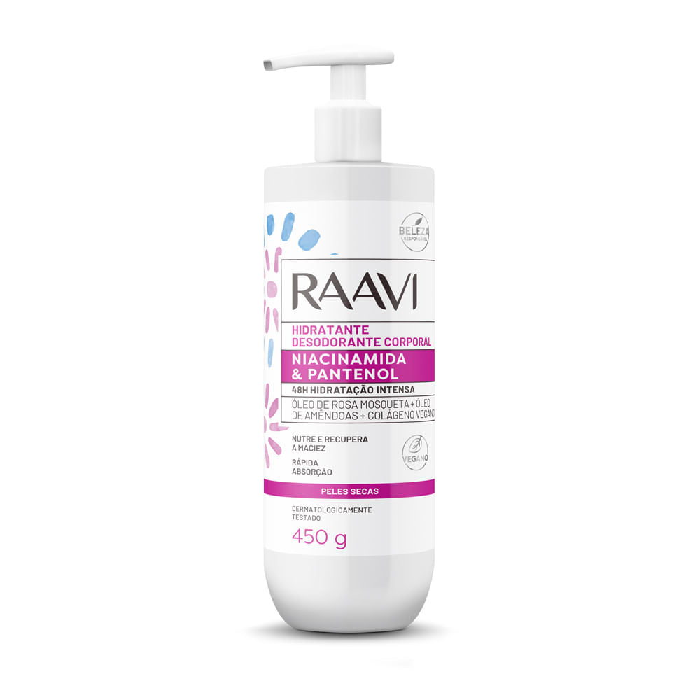 Hidratante Corporal Raavi Niacinamida 450g