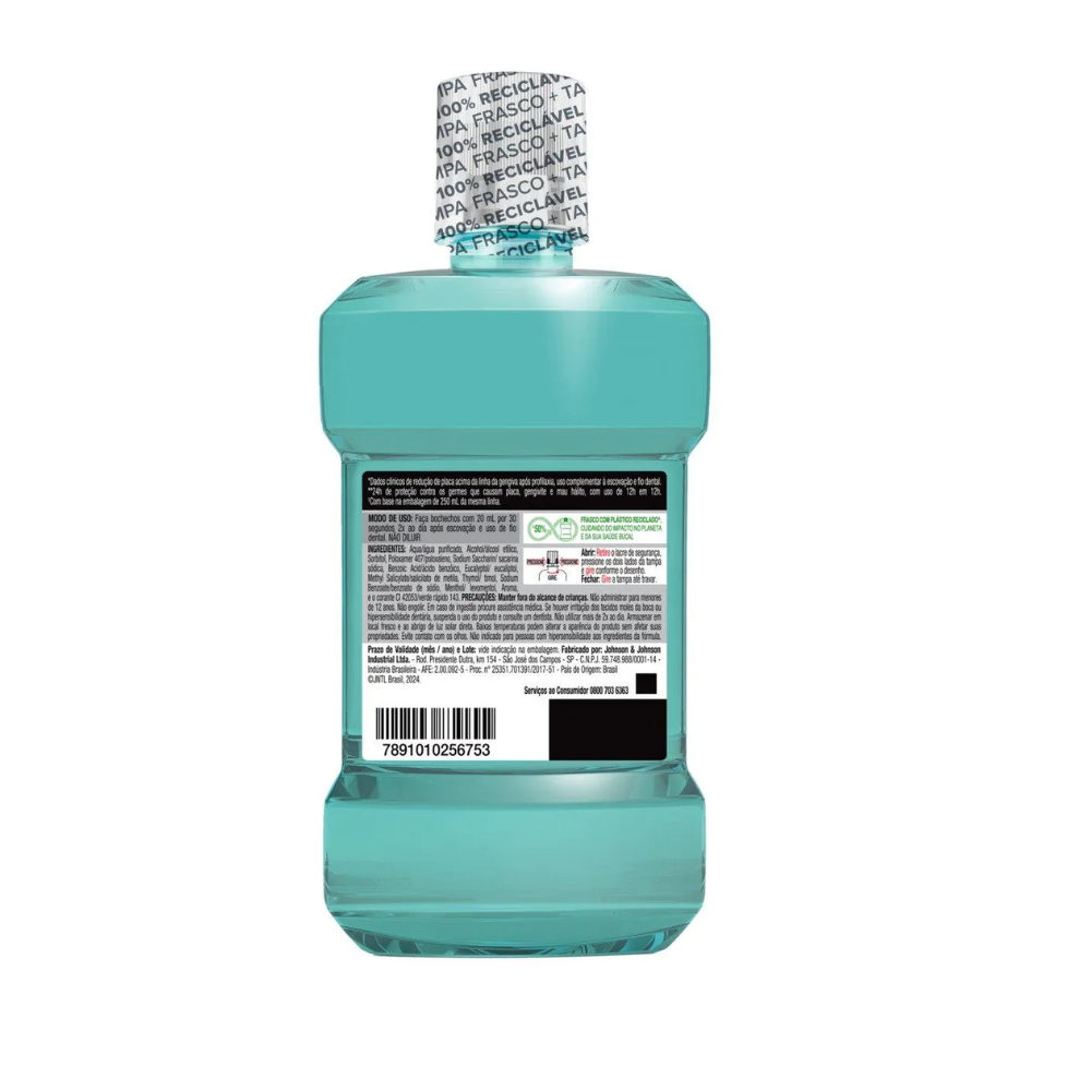 Enxaguante Bucal Listerine Cool Mint Zero Álcool Leve Mais Pague Menos 500 ml