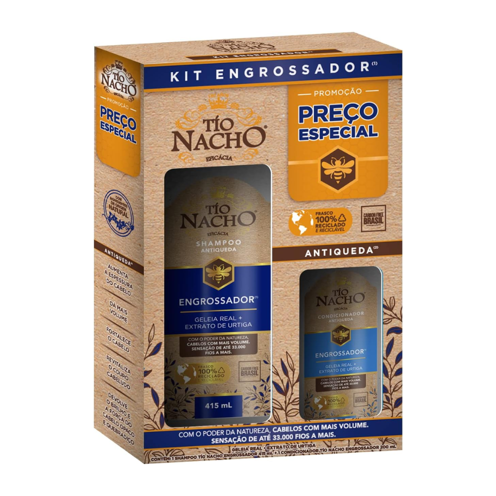Kit Tio Nacho Shampoo + Condicionador Engrossador 415ml
