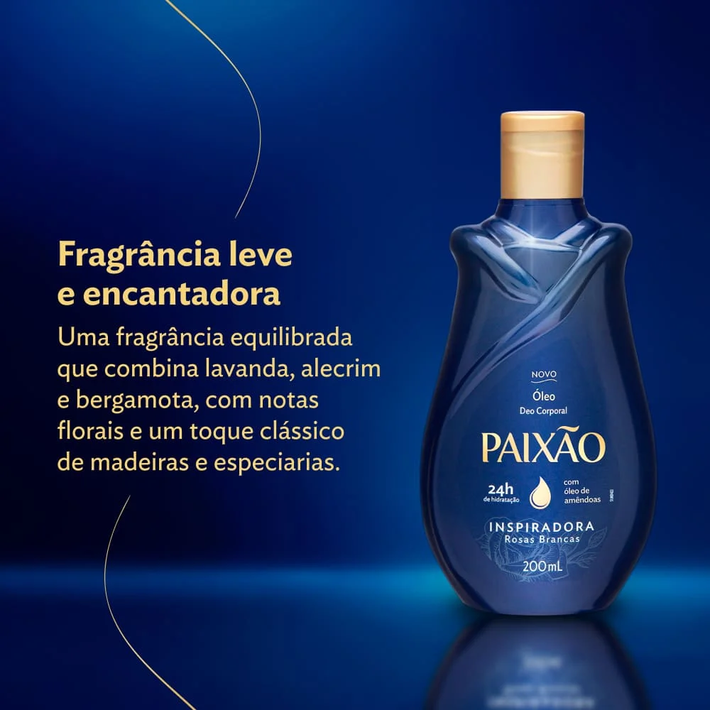 Óleo Corporal Paixão Amêndoas Inspiradora 200 ml