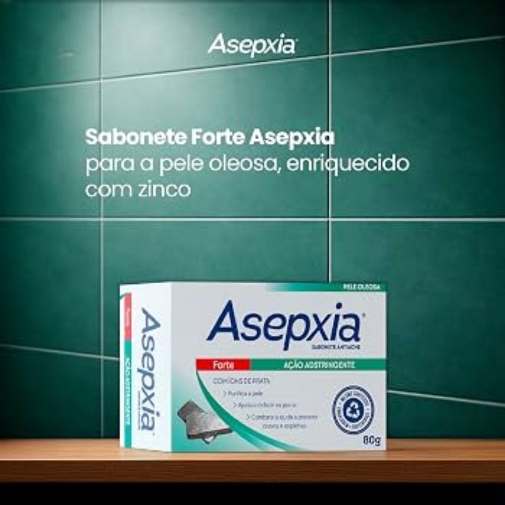 Sabonete Facial Asepxia Forte Ação Adstringente 80 g