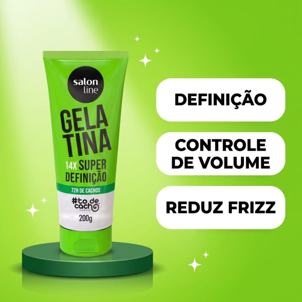 Gelatina Salon Line #To De Cacho Super Definição 200g