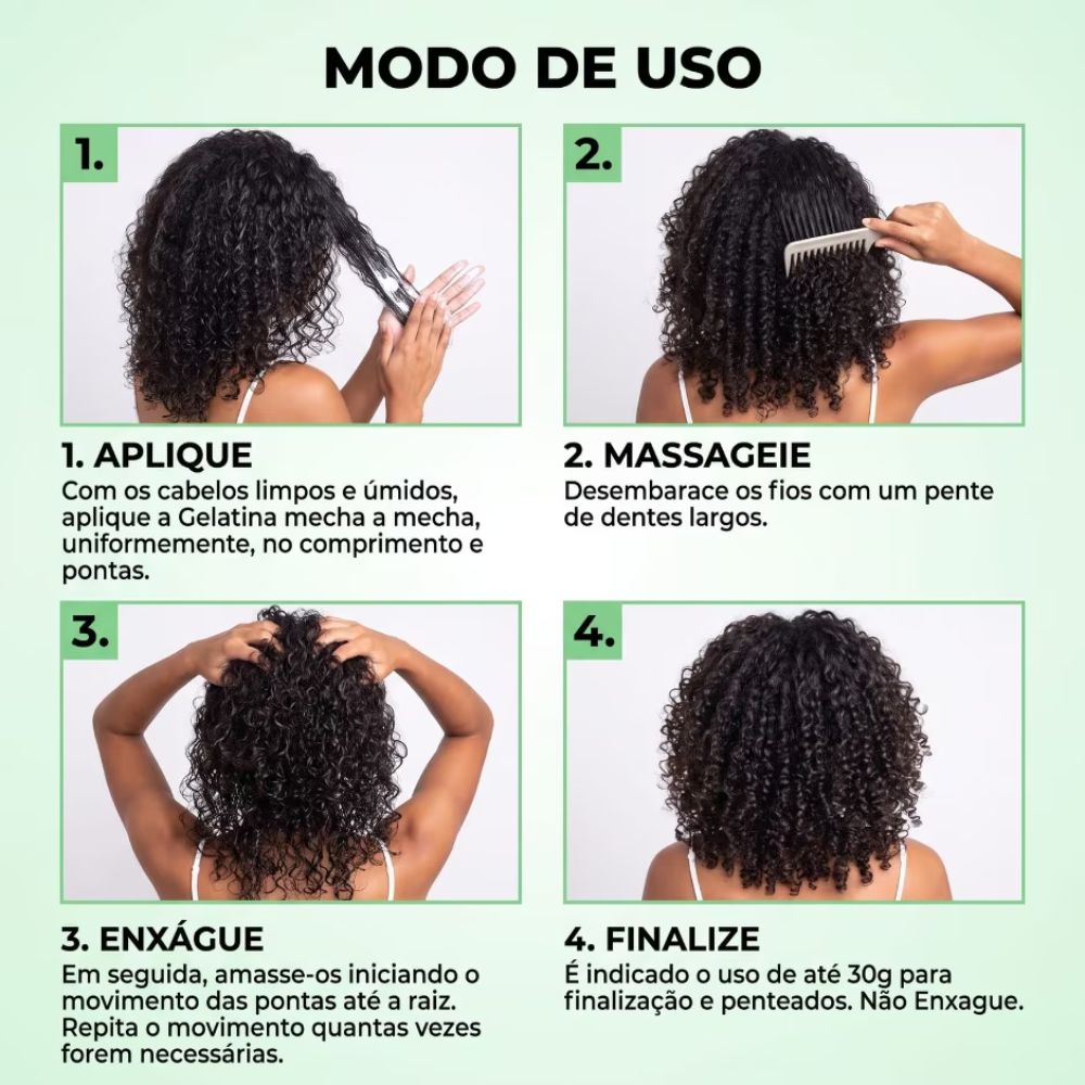 Gelatina Salon Line #To De Cacho Super Definição 200g