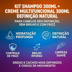 Kit Salon Line Definição Natural com Shampoo, Creme Multifuncional e Creme para Pentear 300ml