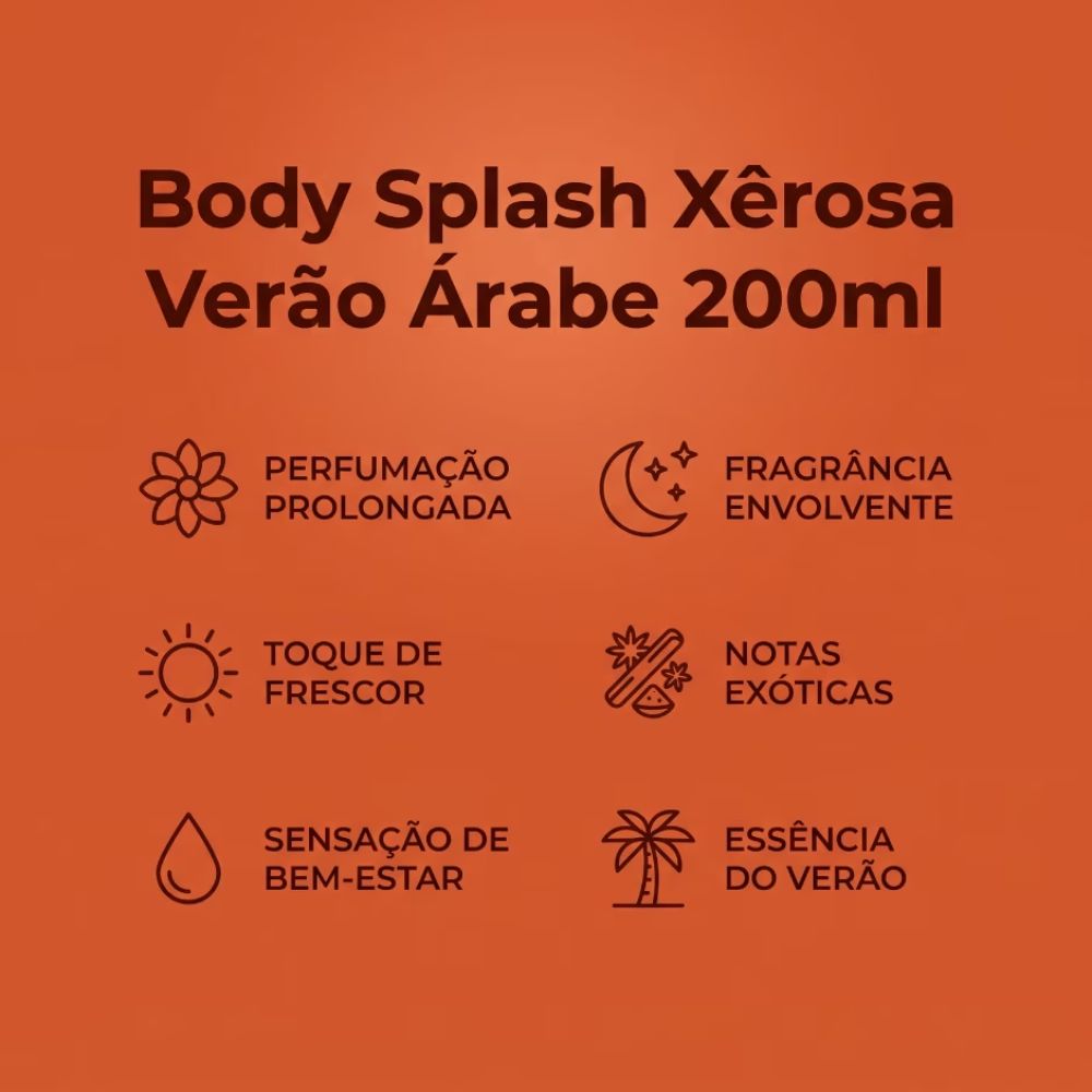 Body Splash Xêrosa Salon Line Verão Árabe 200ml