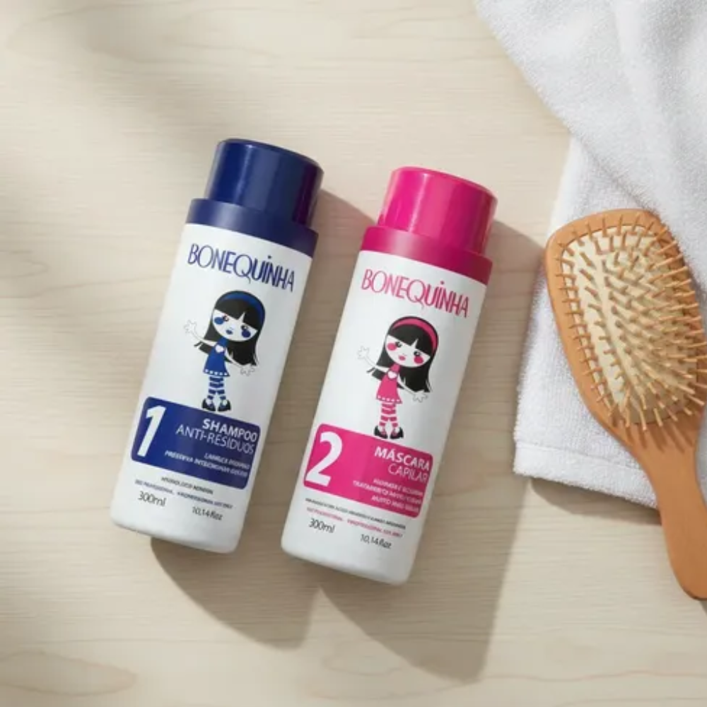 Kit Bonequinha Tradicional Shampoo 300ml + Máscara 300ml