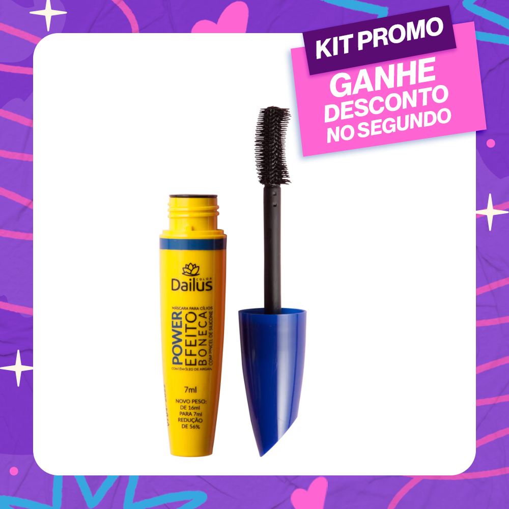 Máscara de Cílios Dailus Power Efeito Boneca 7 ml