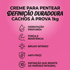 Creme Para Pentear Salon Line Definição Duradoura Cachos à Prova 1kg